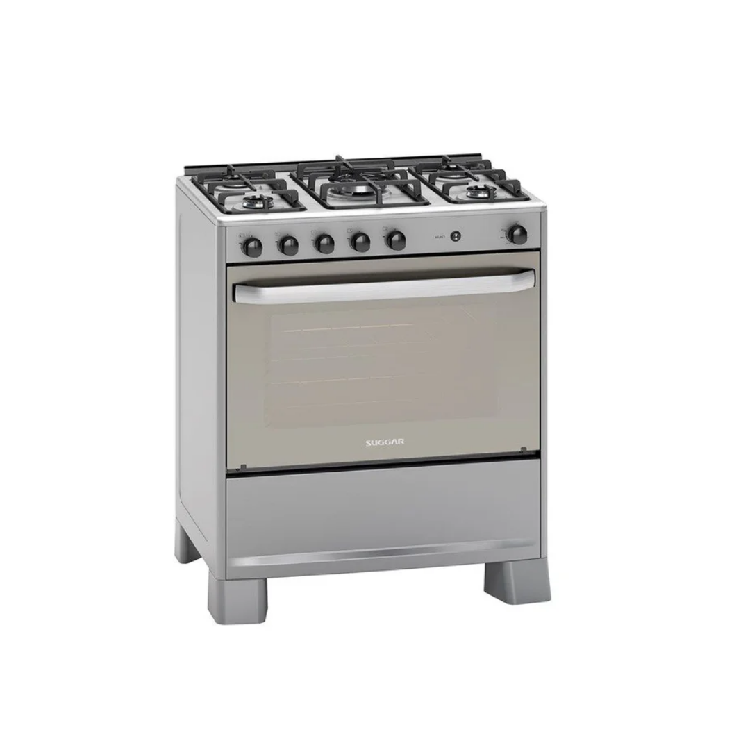 Fogão 5 Bocas Suggar Select Mesa Inox Prata 127V