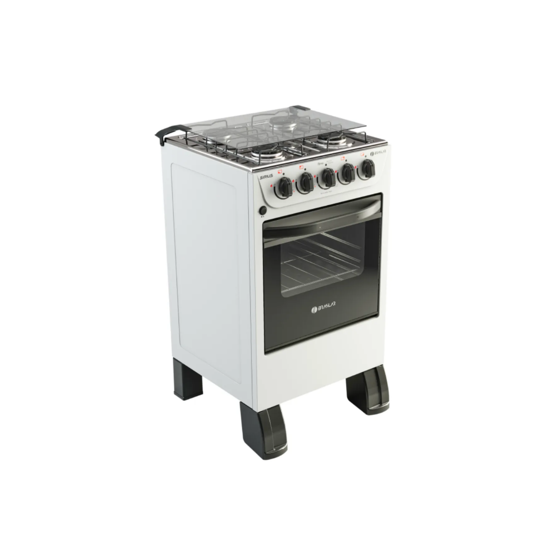 Fogão 4 Bocas Braslar New Sirius Branco