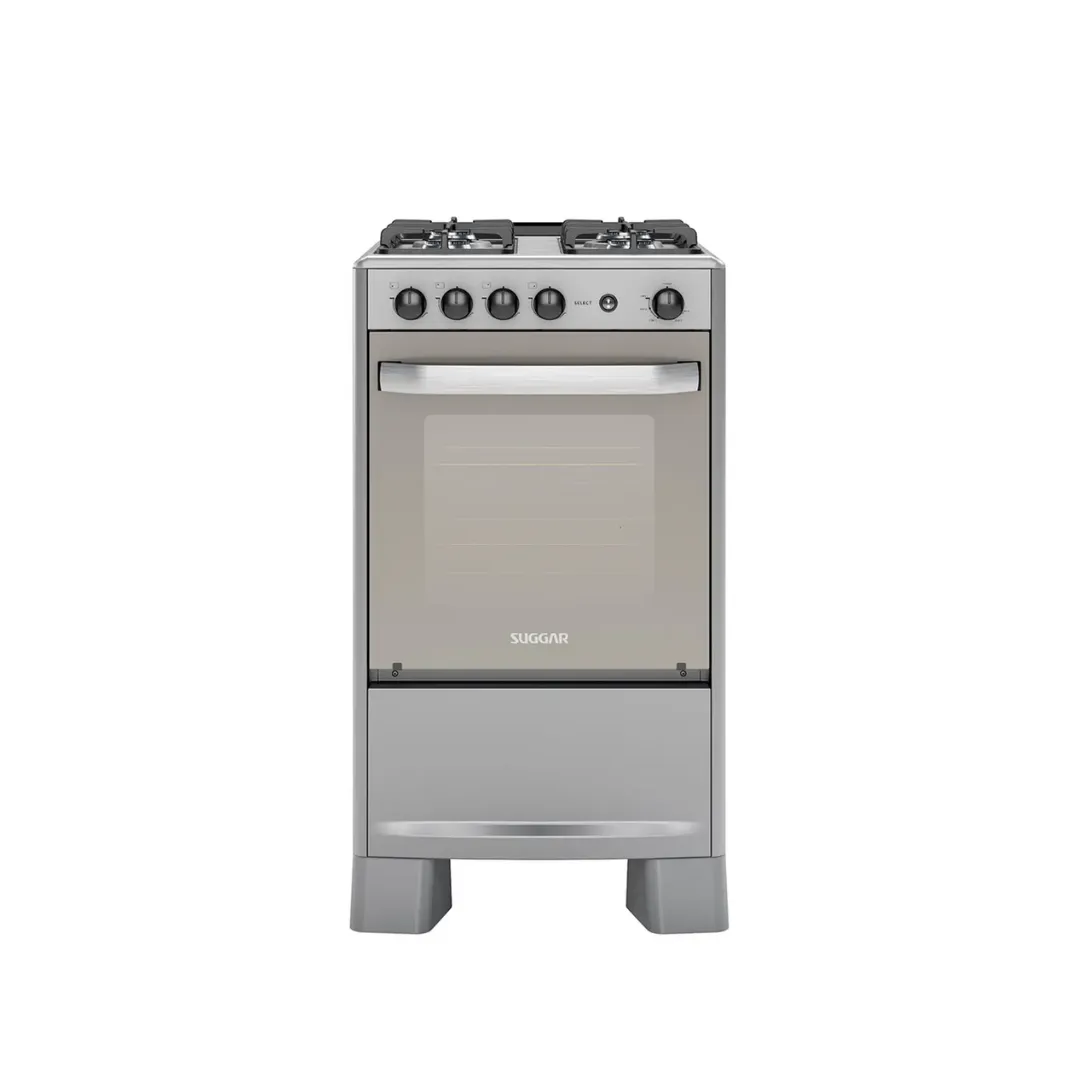 Fogão 4 Bocas Suggar Select Mesa Inox Prata 127V