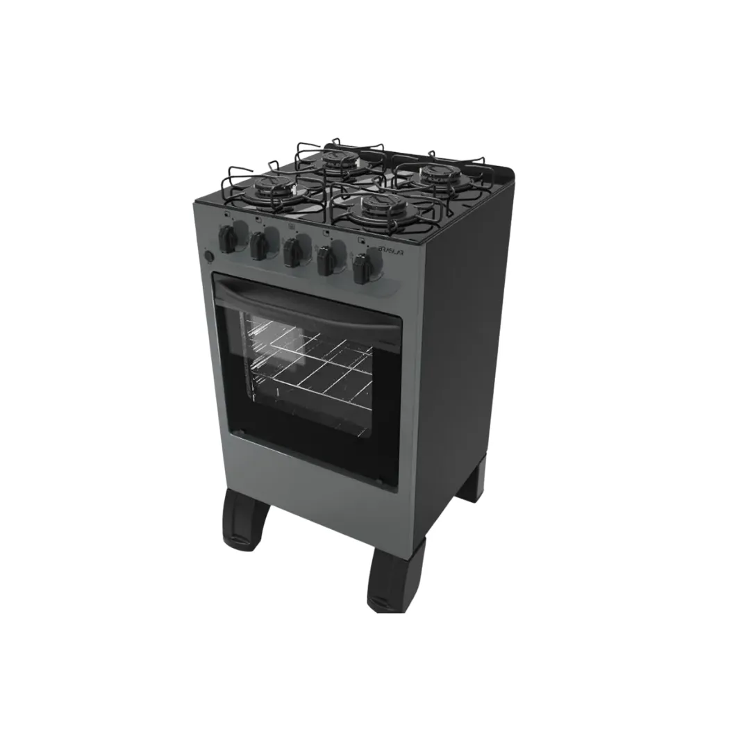 Fogão 4 Bocas Braslar Carina Titanium