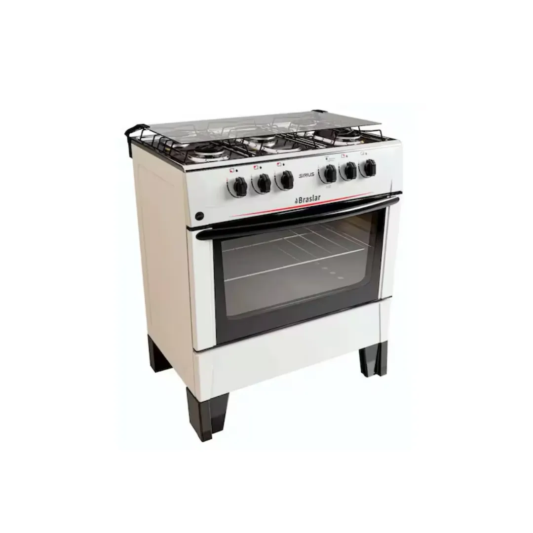 Fogão 5 Bocas Braslar Sirius Plus Branco